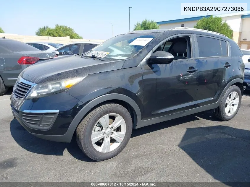 2012 Kia Sportage Lx VIN: KNDPB3A29C7273086 Lot: 40607312