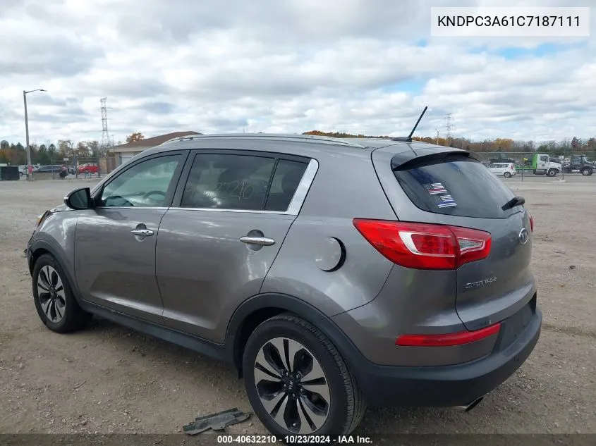 KNDPC3A61C7187111 2012 Kia Sportage Sx