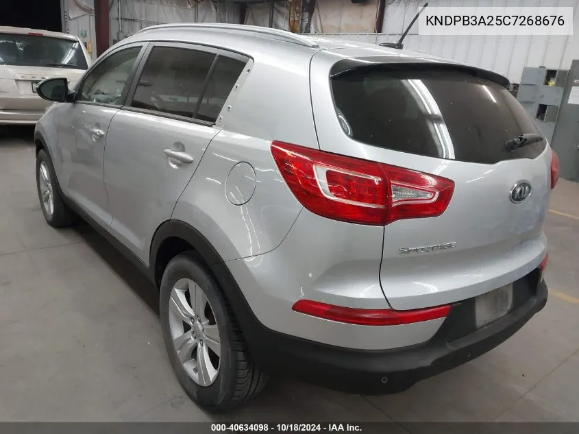 2012 Kia Sportage Lx VIN: KNDPB3A25C7268676 Lot: 40634098