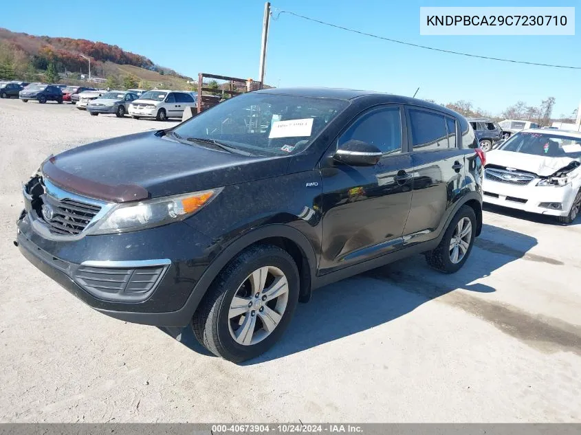 2012 Kia Sportage Lx VIN: KNDPBCA29C7230710 Lot: 40673904