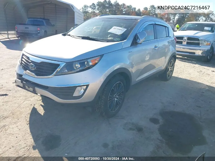 KNDPCCA24C7216467 2012 Kia Sportage Ex