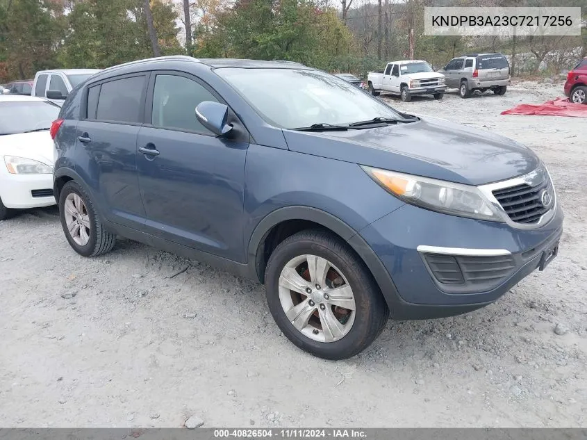 2012 Kia Sportage Lx VIN: KNDPB3A23C7217256 Lot: 40826504