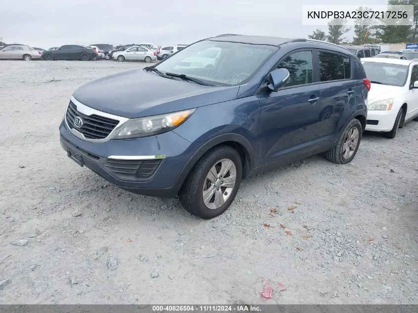 2012 Kia Sportage Lx VIN: KNDPB3A23C7217256 Lot: 40826504