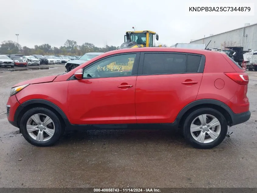 2012 Kia Sportage Lx VIN: KNDPB3A25C7344879 Lot: 40858743