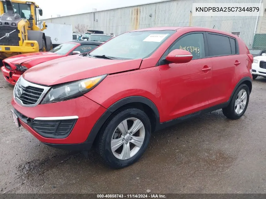 2012 Kia Sportage Lx VIN: KNDPB3A25C7344879 Lot: 40858743