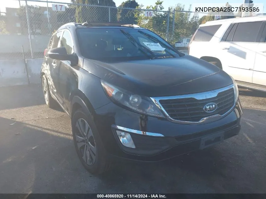 KNDPC3A25C7193586 2012 Kia Sportage Ex