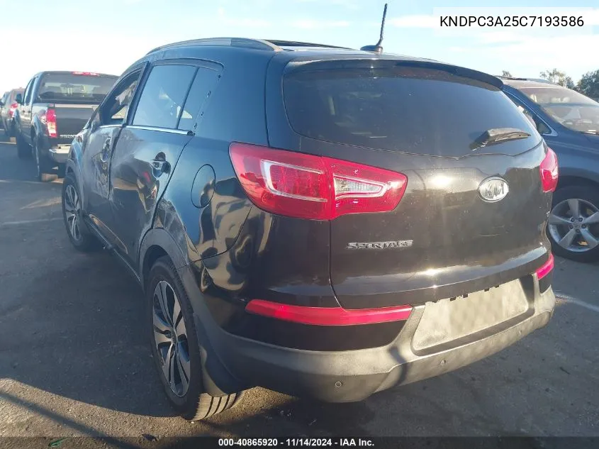 KNDPC3A25C7193586 2012 Kia Sportage Ex