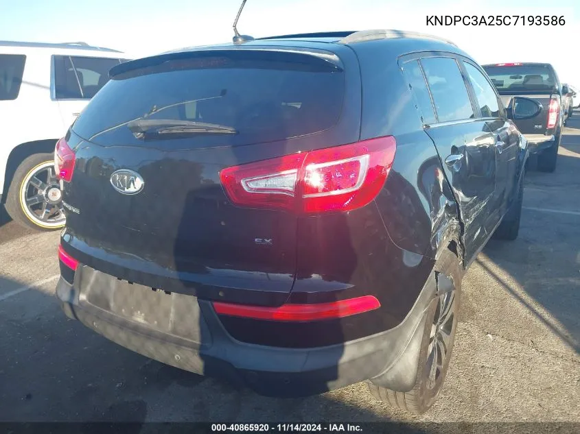 KNDPC3A25C7193586 2012 Kia Sportage Ex