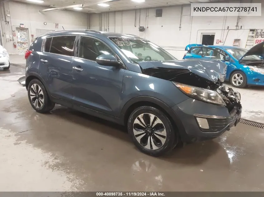 2012 Kia Sportage Sx VIN: KNDPCCA67C7278741 Lot: 40898735