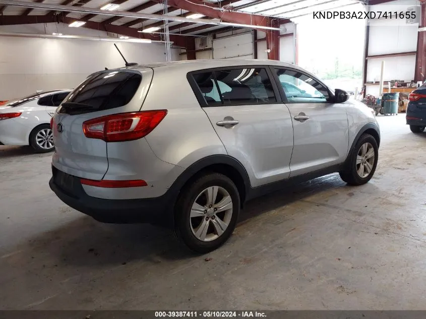 KNDPB3A2XD7411655 2013 Kia Sportage Lx