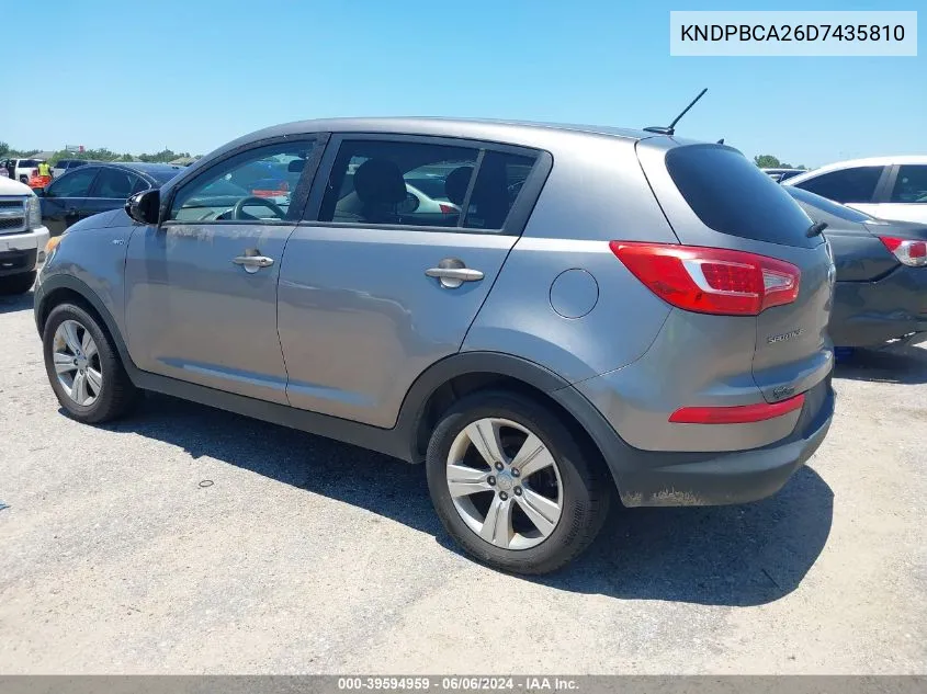 KNDPBCA26D7435810 2013 Kia Sportage Lx