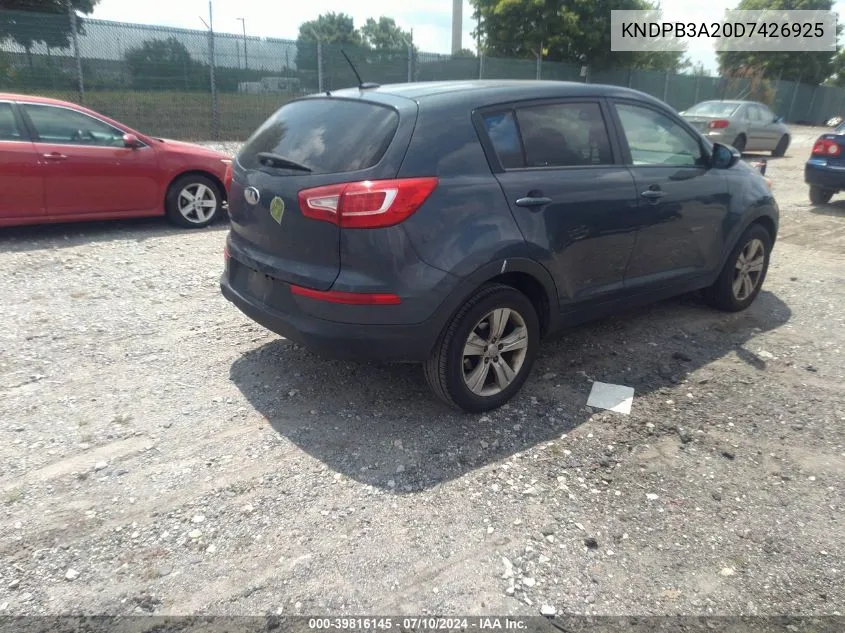 KNDPB3A20D7426925 2013 Kia Sportage Lx