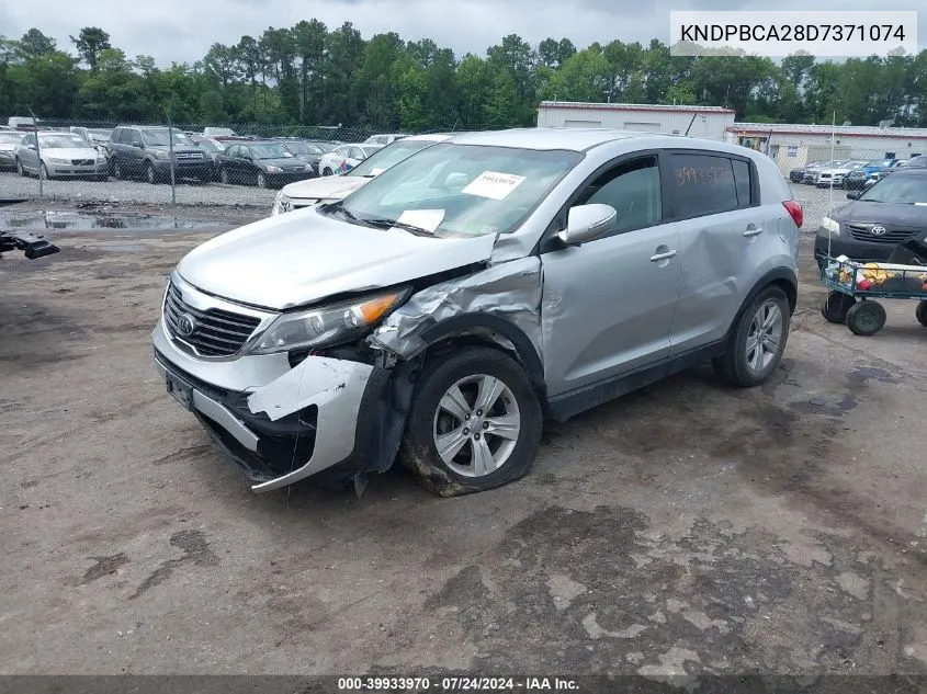 2013 Kia Sportage Lx VIN: KNDPBCA28D7371074 Lot: 39933970