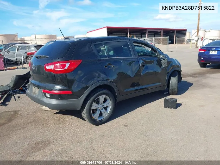 KNDPB3A28D7515822 2013 Kia Sportage Lx