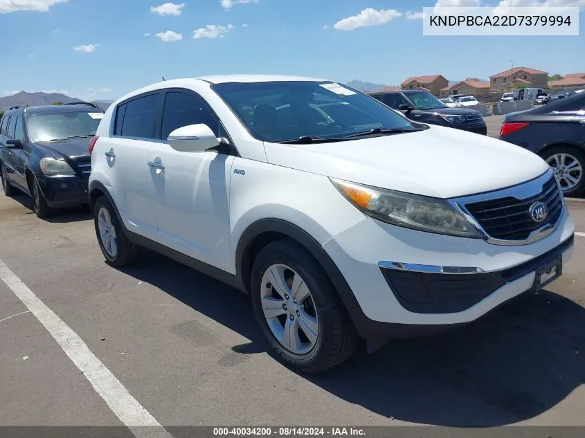 KNDPBCA22D7379994 2013 Kia Sportage Lx