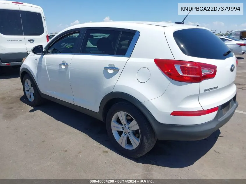 KNDPBCA22D7379994 2013 Kia Sportage Lx