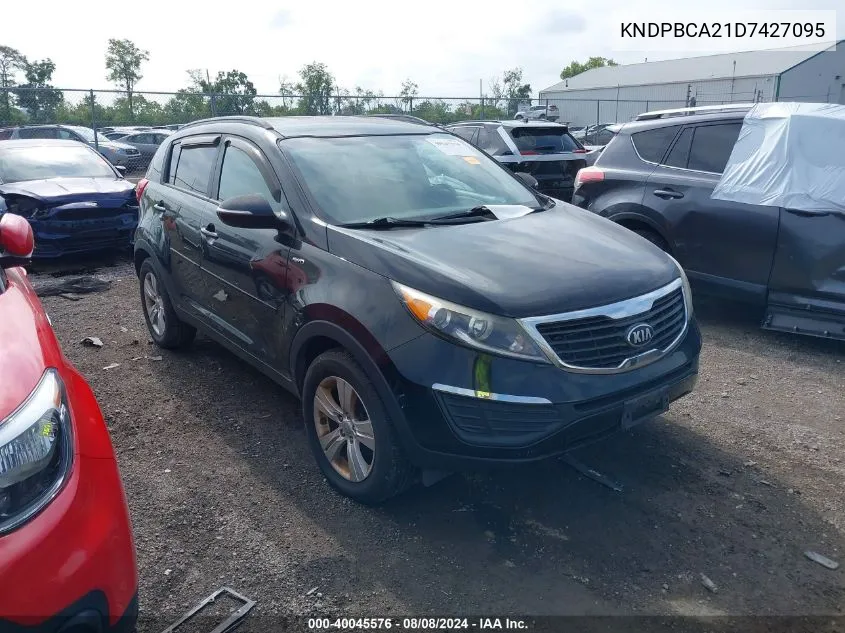 2013 Kia Sportage Lx VIN: KNDPBCA21D7427095 Lot: 40045576