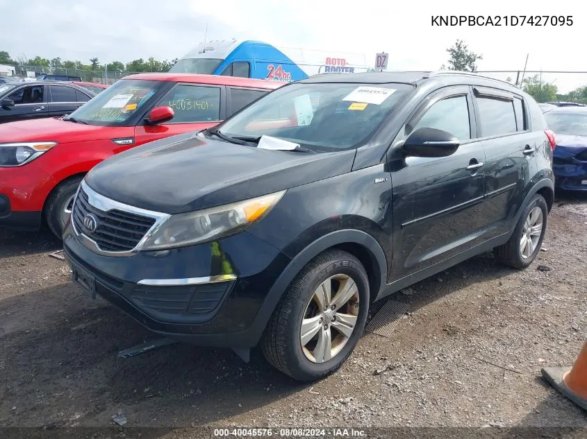 2013 Kia Sportage Lx VIN: KNDPBCA21D7427095 Lot: 40045576