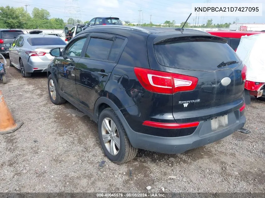 KNDPBCA21D7427095 2013 Kia Sportage Lx