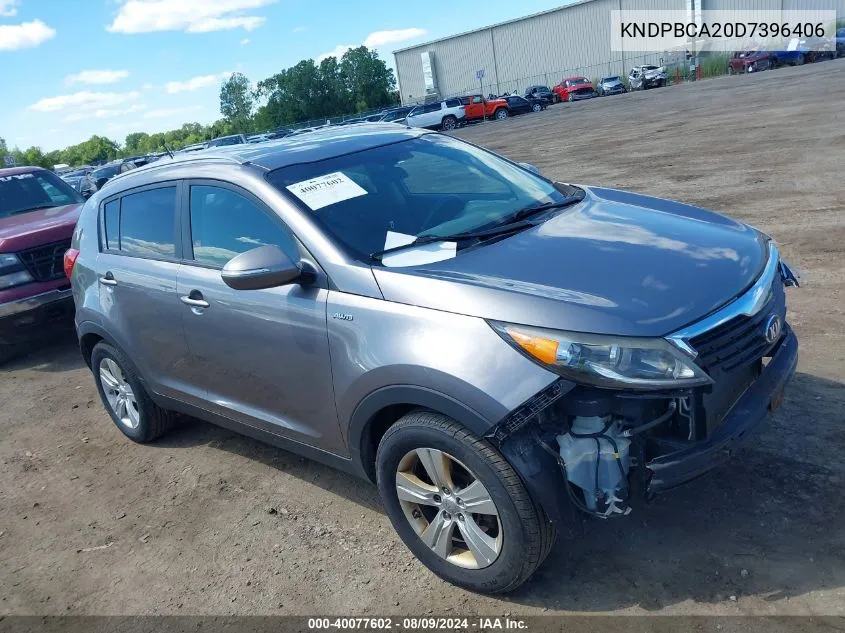 2013 Kia Sportage Lx VIN: KNDPBCA20D7396406 Lot: 40077602