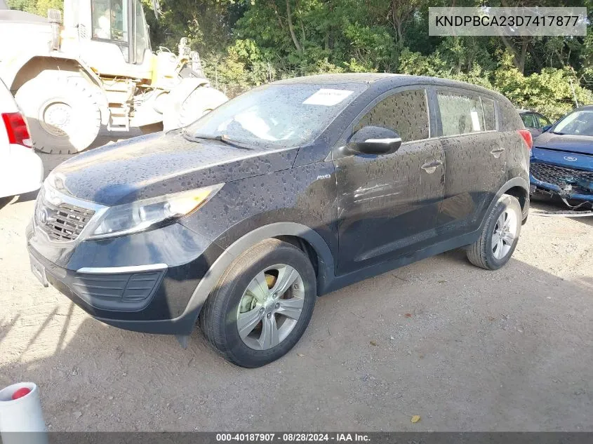 KNDPBCA23D7417877 2013 Kia Sportage Lx