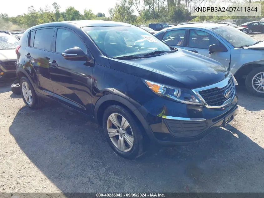 2013 Kia Sportage Lx VIN: KNDPB3A24D7411344 Lot: 40235042