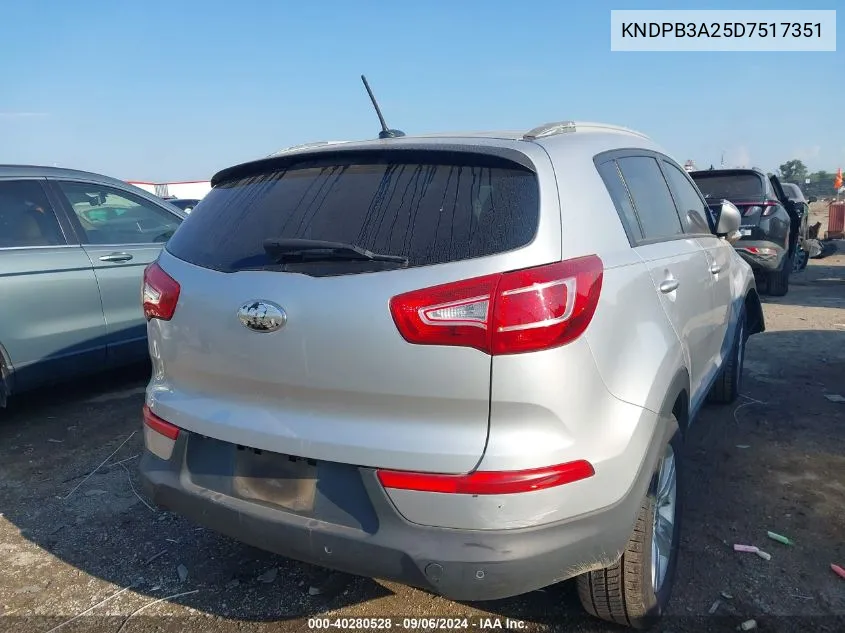 KNDPB3A25D7517351 2013 Kia Sportage Lx