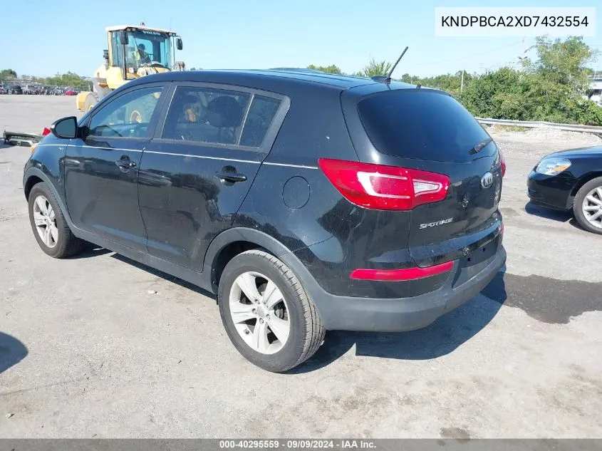 KNDPBCA2XD7432554 2013 Kia Sportage Lx