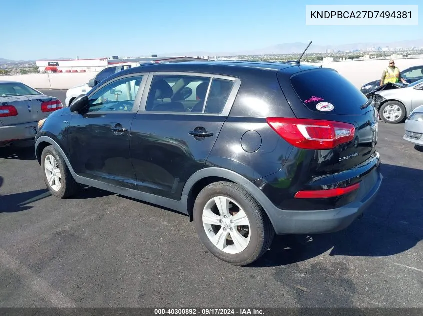 KNDPBCA27D7494381 2013 Kia Sportage Lx