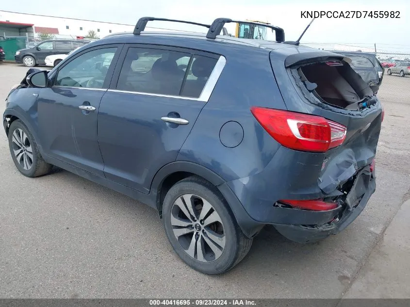 KNDPCCA27D7455982 2013 Kia Sportage Ex