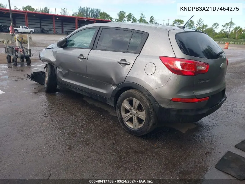 2013 Kia Sportage Lx VIN: KNDPB3A21D7464275 Lot: 40417769