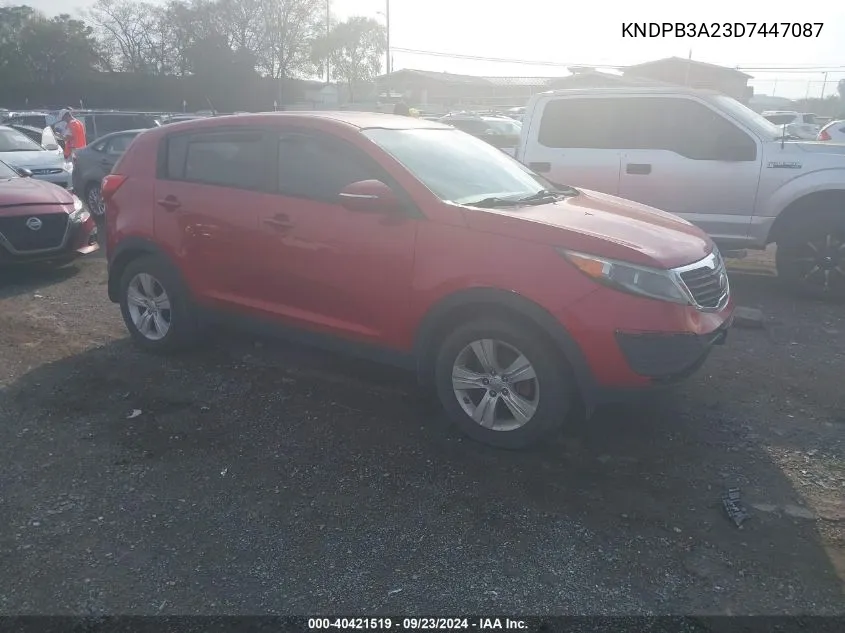 KNDPB3A23D7447087 2013 Kia Sportage Lx