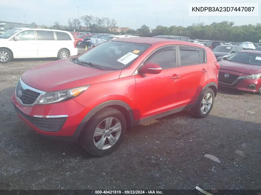 KNDPB3A23D7447087 2013 Kia Sportage Lx