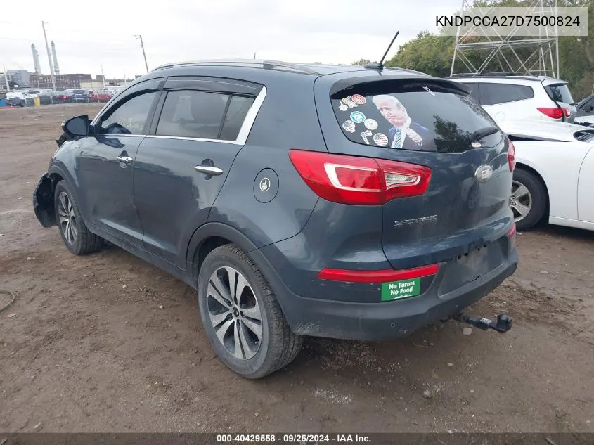 KNDPCCA27D7500824 2013 Kia Sportage Ex