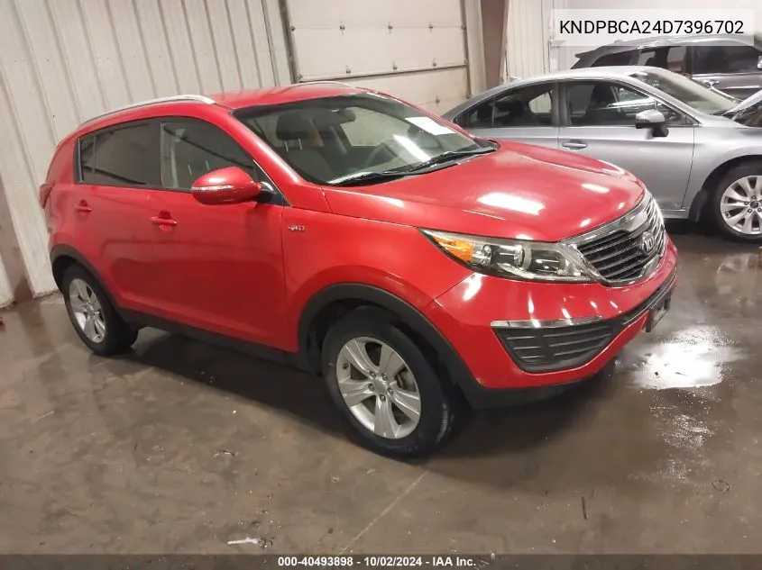 2013 Kia Sportage Lx VIN: KNDPBCA24D7396702 Lot: 40493898