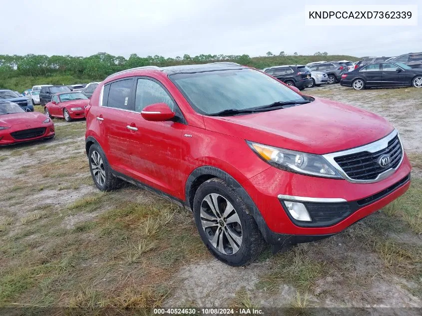 2013 Kia Sportage Ex VIN: KNDPCCA2XD7362339 Lot: 40524630