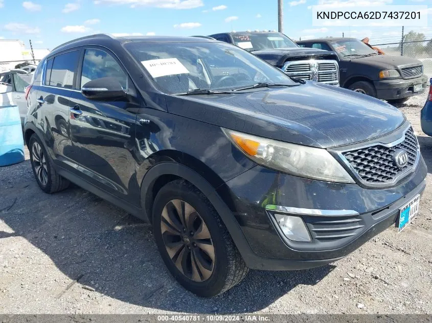 2013 Kia Sportage Sx VIN: KNDPCCA62D7437201 Lot: 40540781