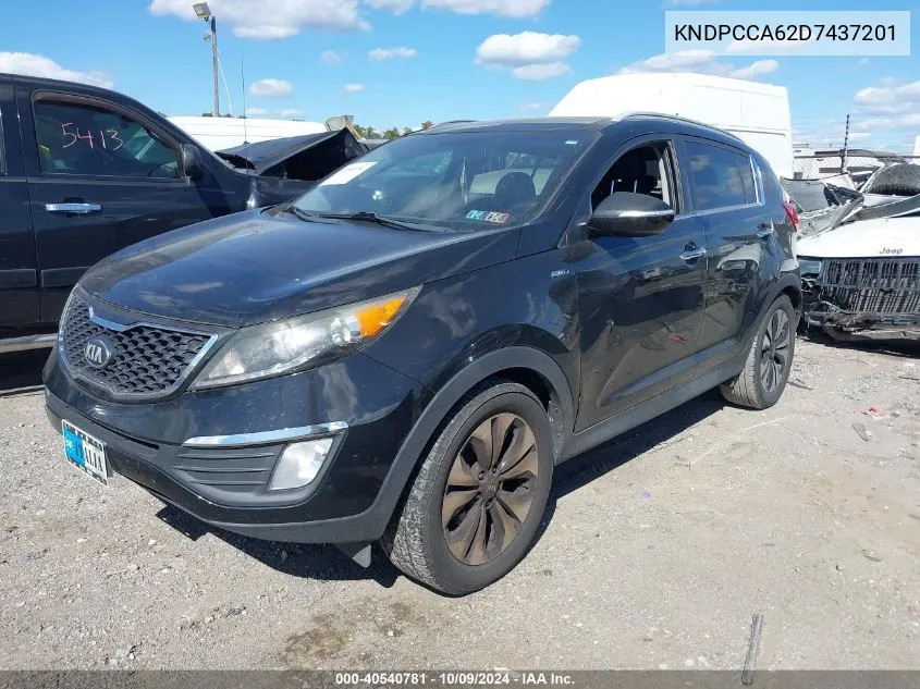 KNDPCCA62D7437201 2013 Kia Sportage Sx