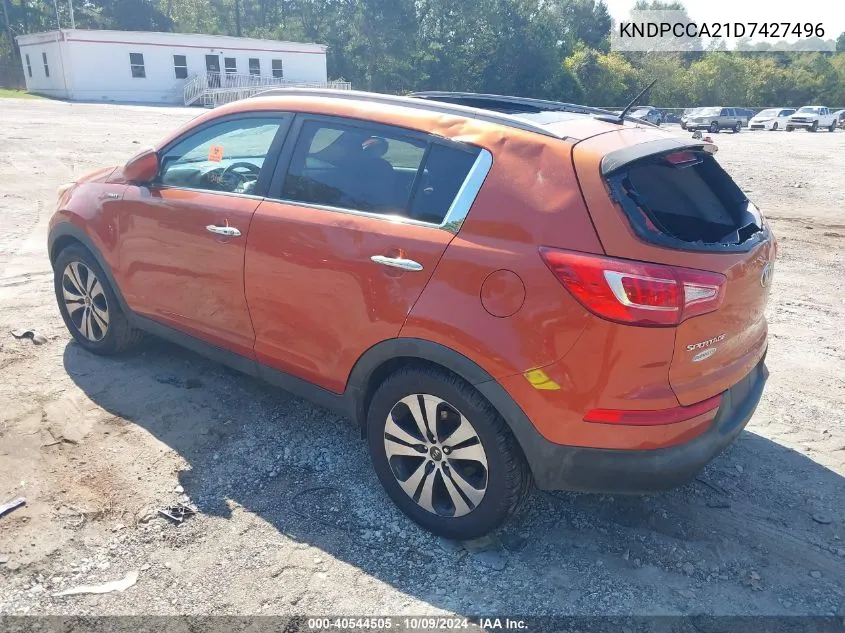 KNDPCCA21D7427496 2013 Kia Sportage Ex