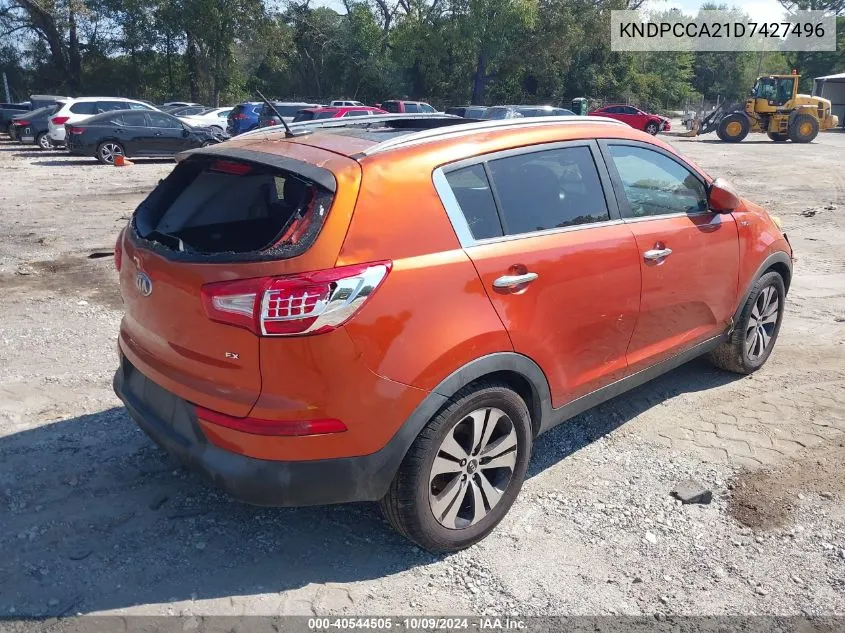 KNDPCCA21D7427496 2013 Kia Sportage Ex