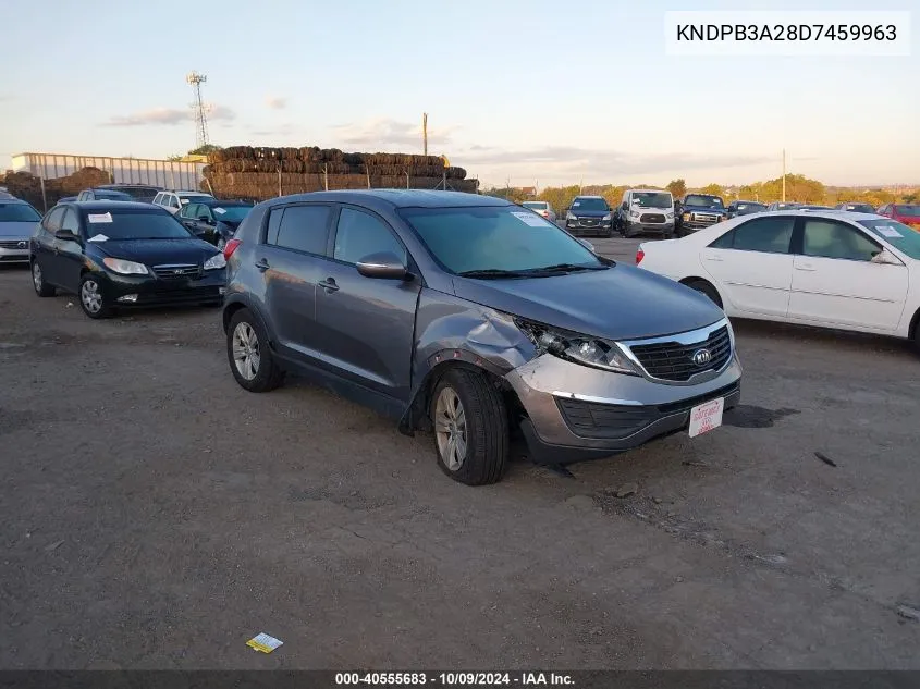 2013 Kia Sportage Lx VIN: KNDPB3A28D7459963 Lot: 40555683