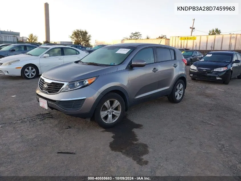 2013 Kia Sportage Lx VIN: KNDPB3A28D7459963 Lot: 40555683