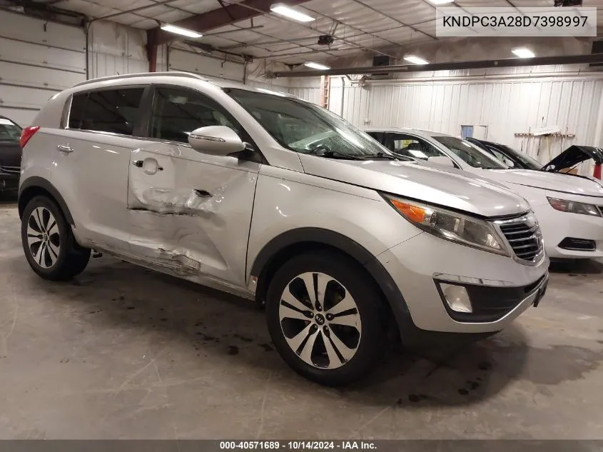 2013 Kia Sportage Ex VIN: KNDPC3A28D7398997 Lot: 40571689