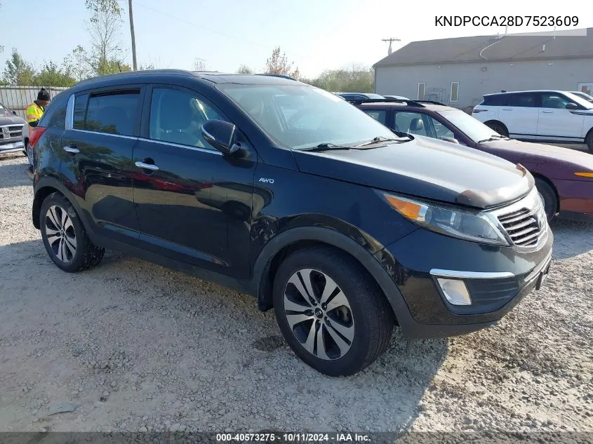 2013 Kia Sportage Ex VIN: KNDPCCA28D7523609 Lot: 40573275