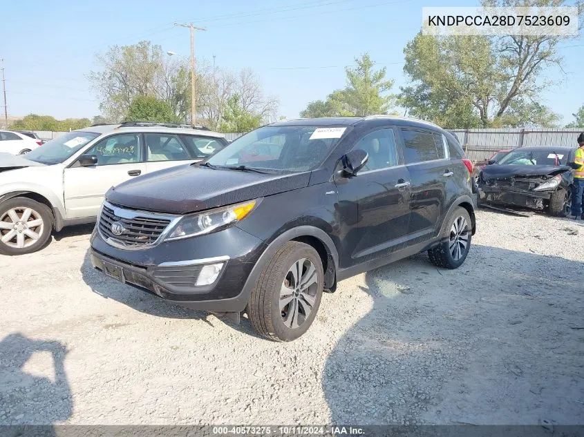 2013 Kia Sportage Ex VIN: KNDPCCA28D7523609 Lot: 40573275