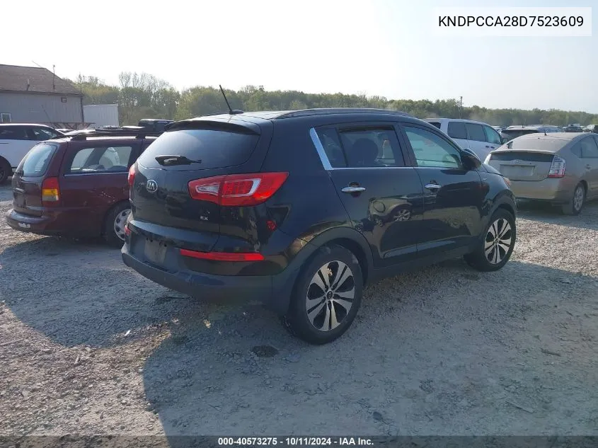 2013 Kia Sportage Ex VIN: KNDPCCA28D7523609 Lot: 40573275