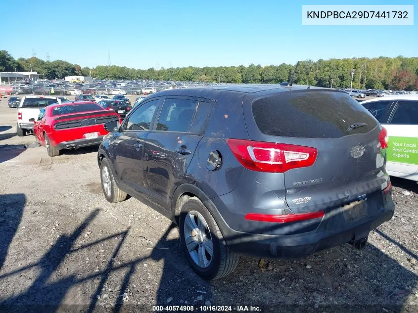 2013 Kia Sportage Lx VIN: KNDPBCA29D7441732 Lot: 40574908