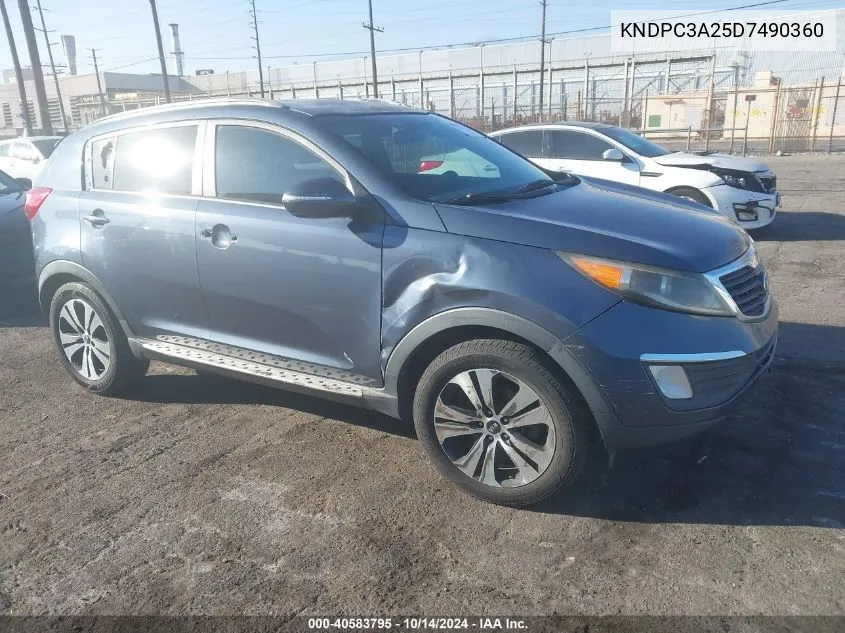 2013 Kia Sportage Ex VIN: KNDPC3A25D7490360 Lot: 40583795