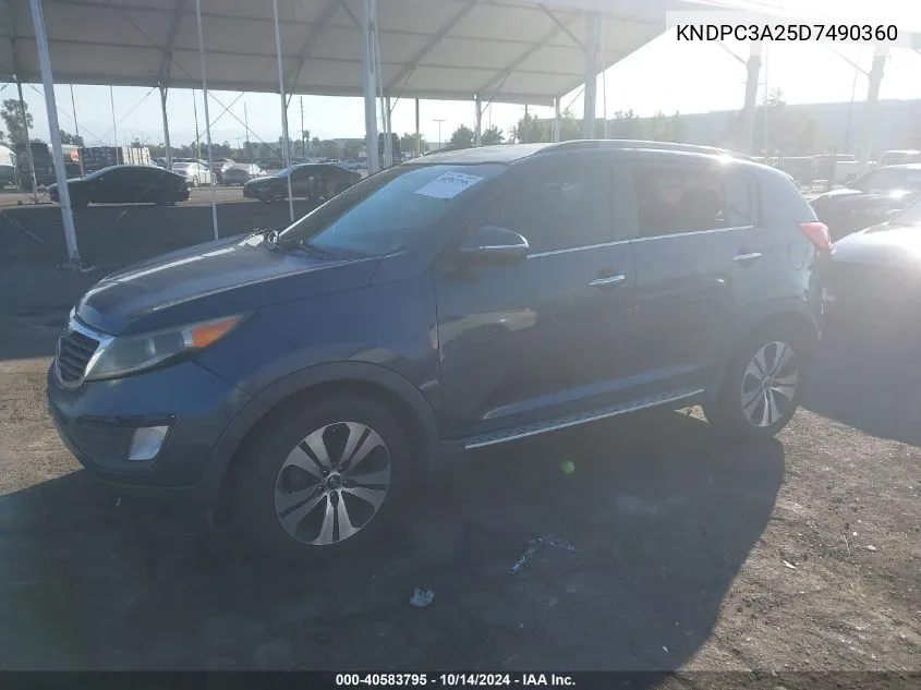 2013 Kia Sportage Ex VIN: KNDPC3A25D7490360 Lot: 40583795