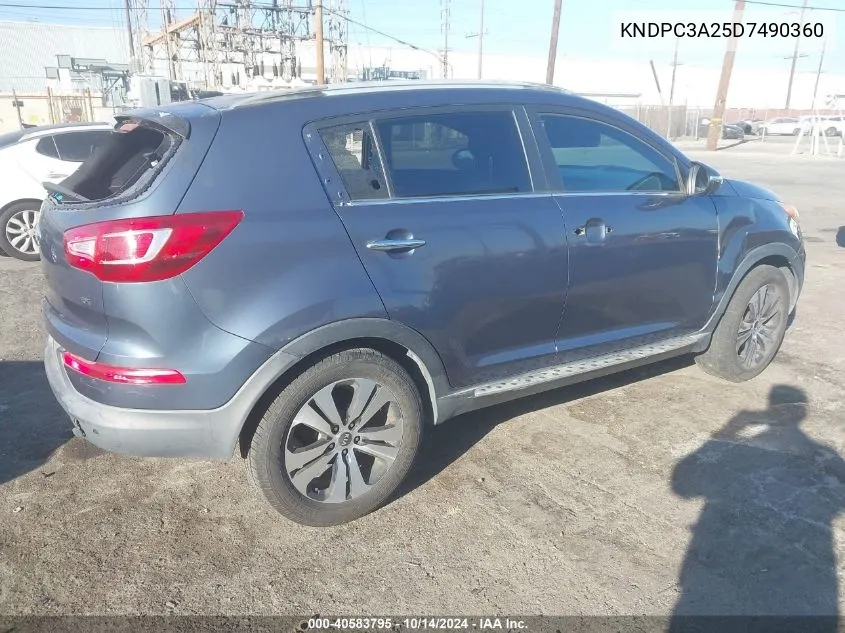 2013 Kia Sportage Ex VIN: KNDPC3A25D7490360 Lot: 40583795